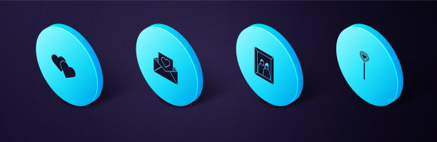 设置等距棒棒糖相框信封图片下载