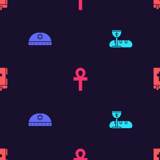 设置犹太吉帕节的第一个圣餐符号图片下载