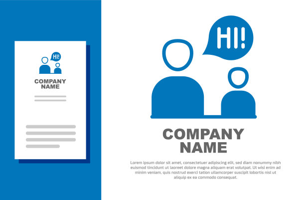 蓝两个坐着的男人聊着icon被孤立了图片下载