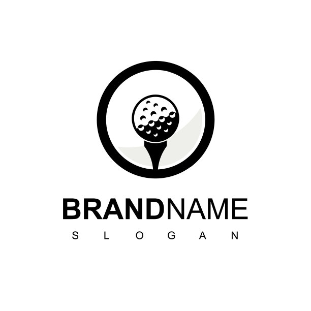 高尔夫标志设计模板图片下载
