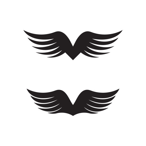 翼鹰标志模板图片下载