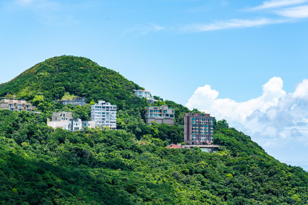 位于香港山顶的豪华住宅图片下载