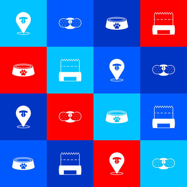 把猫鼻子宠物食碗和狗屎放在袋子里图片下载