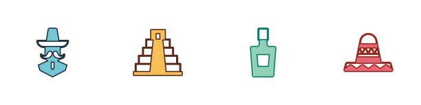 在玛雅，墨西哥男子墨西哥帽图片下载