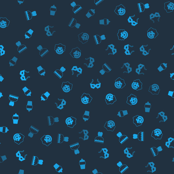 集女人打扮小丑头节日面具和冰图片下载