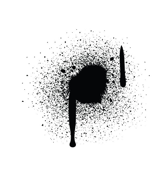 喷漆抽象矢量元素图片下载