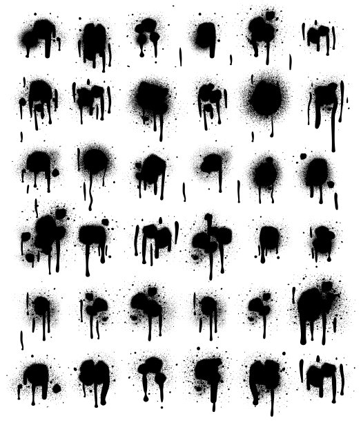 喷漆抽象矢量元素图片下载