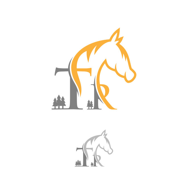 用马设计的字母TR图片下载