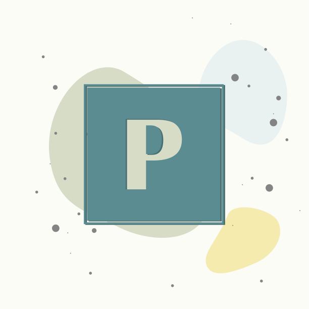 矢量图标停车在多种颜色的背景。图片下载