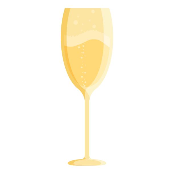 当代香槟杯。现代向量插图。贺卡的玻璃插图。图片下载
