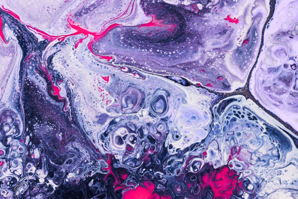 由漂浮的颜料制成的创意纹理。微距照片的流动墨水图片下载