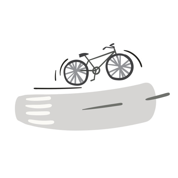 卡通的自行车图片下载