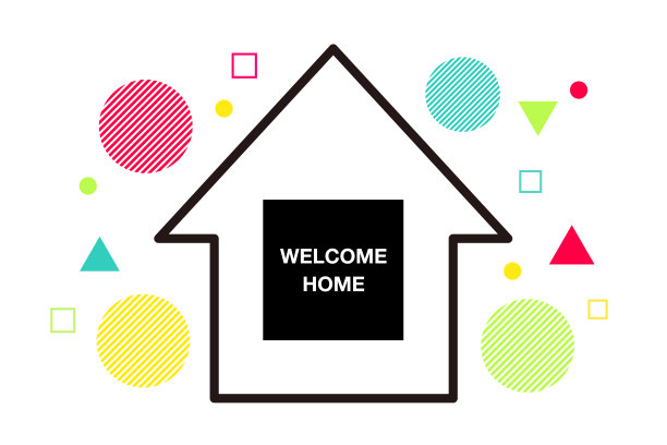 家庭时间矢量图标背景插图图片下载