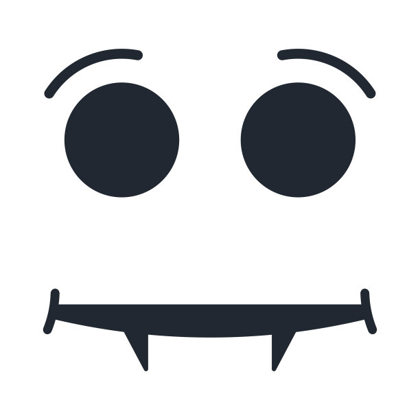 万圣节贴纸。万圣节怪物的脸。怪物的脸图片下载