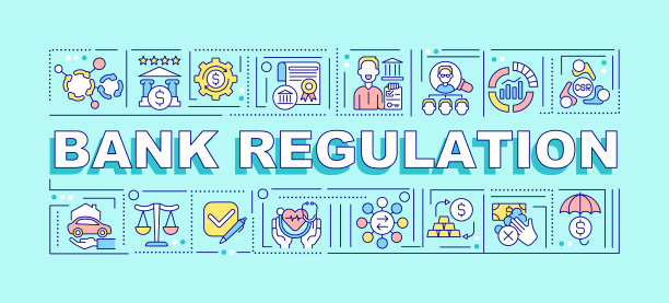 银行监管词概念横幅图片下载