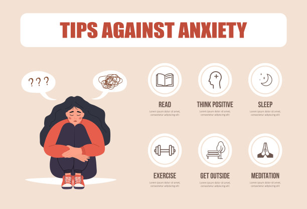 心理健康的概念。一个不开心的女人坐在地板上，抱着膝盖。情绪障碍。小贴士焦虑。抑郁的女孩需要心理帮助。矢量插图在平面卡通风格图片下载