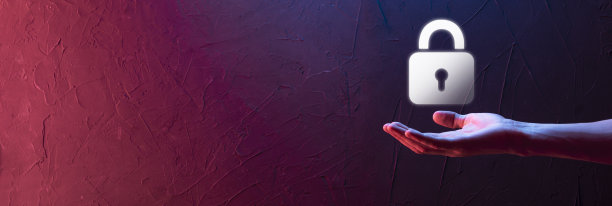 网络安全网络。挂锁图标和互联网技术联网。商人保护数据个人信息的平板电脑和虚拟界面。数据保护隐私概念。GDPR。欧盟图片下载