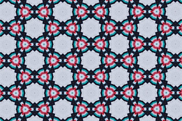 蓝色和白色抽象纹理背景，对称的线条和形状图片下载