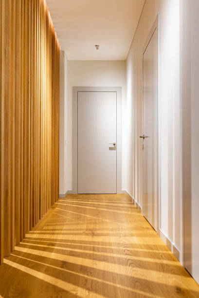 现代私人住宅的走廊图片下载