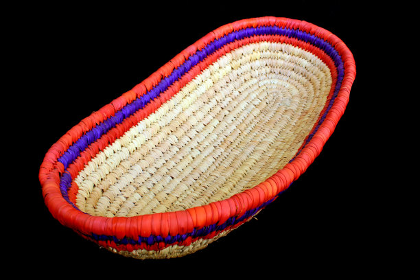 手工枣棕榈叶工艺品图片下载