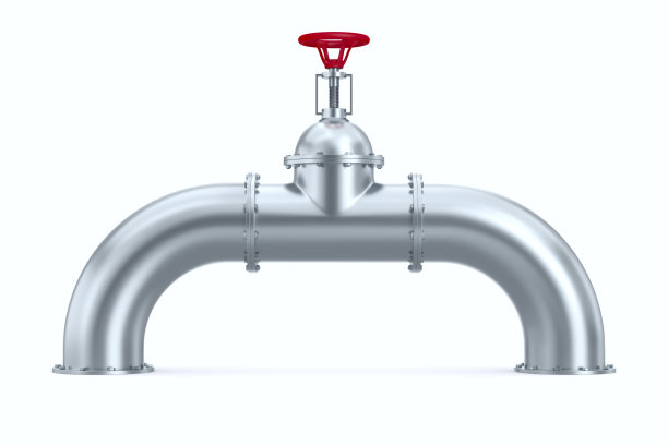 白色背景上的管道。孤立的3 d演示图片下载