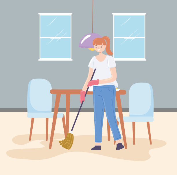 女人用拖把图片下载