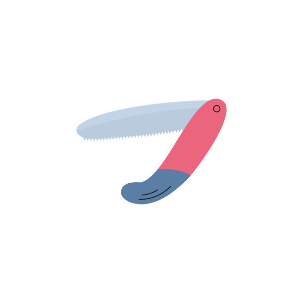 折刀工具露营和木刻，平面矢量插图孤立。图片下载