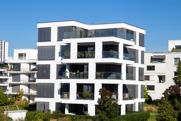 城市风格的现代住宅综合体图片下载