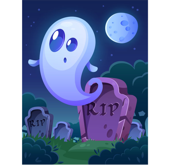 老墓地里的小鬼魂图片下载