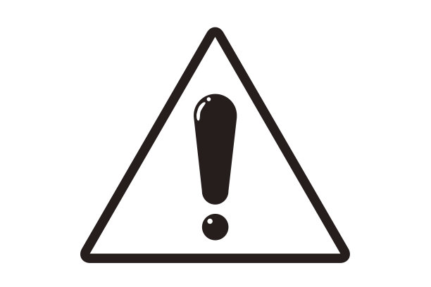 白色背景上的黄色锯齿和感叹号。图片下载