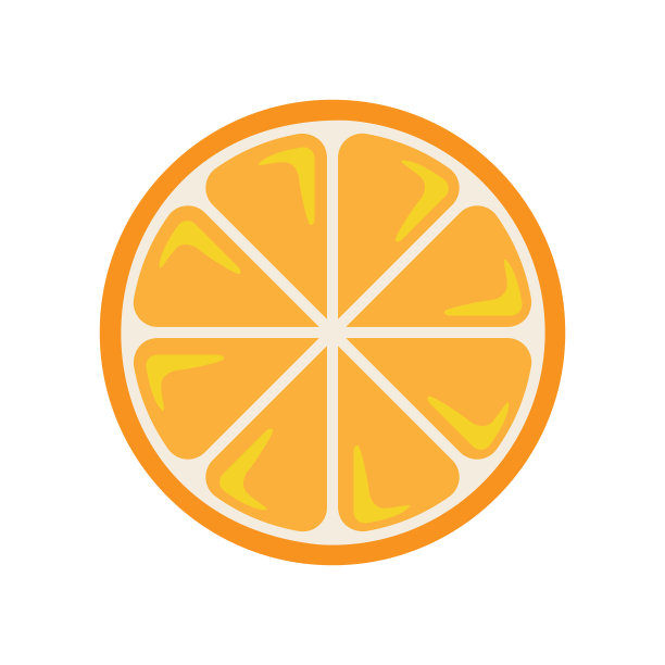 透明背景上的橙色图标图片下载