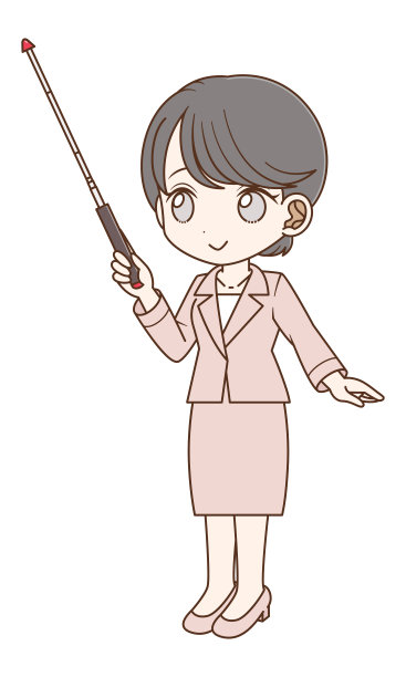 穿着西装拿着教鞭的女人图片下载