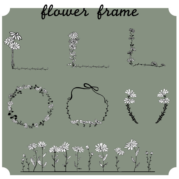 自然可爱时尚框架图片下载