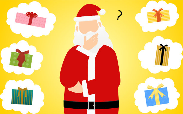 圣诞老人的爷爷在为礼物发愁图片下载