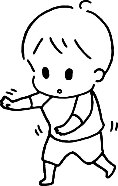 儿童蹒跚学步的插图图片下载