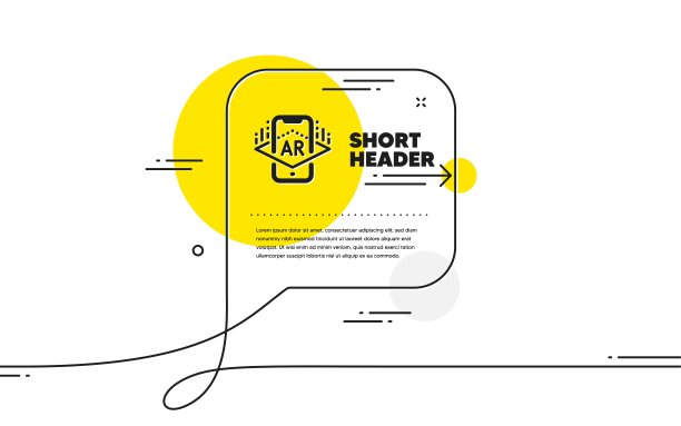 增强现实手机图标。虚拟现实模拟信号。3 d视图。向量图片下载