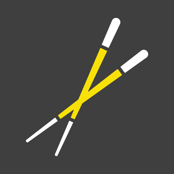 中国筷子，筷子矢量图标图片下载