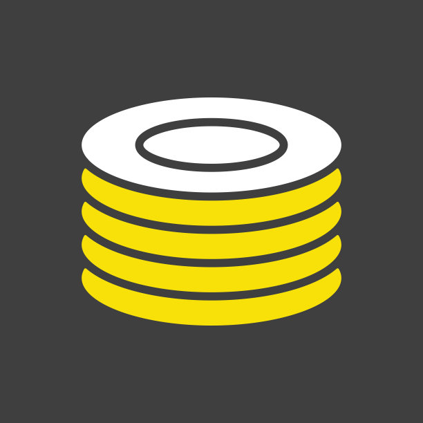 餐盘、餐具矢量图标。厨房用具图片下载