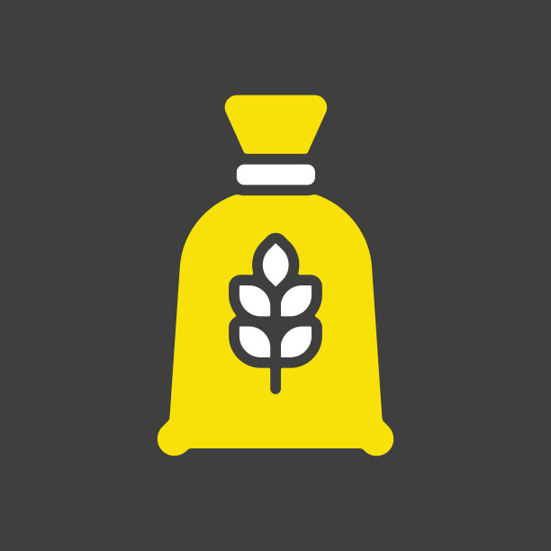 袋面粉矢量图标。厨房电器图片下载