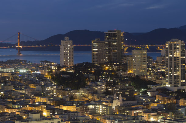 旧金山的夜晚图片下载