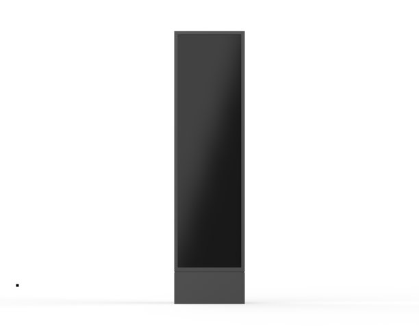 LED城市灯台样机模板，亚克力信息展示电子展示地坪台为品牌，3d插画图片下载