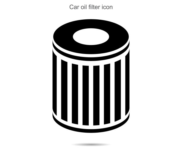 汽车机油滤清器图标矢量插图的背景图片下载