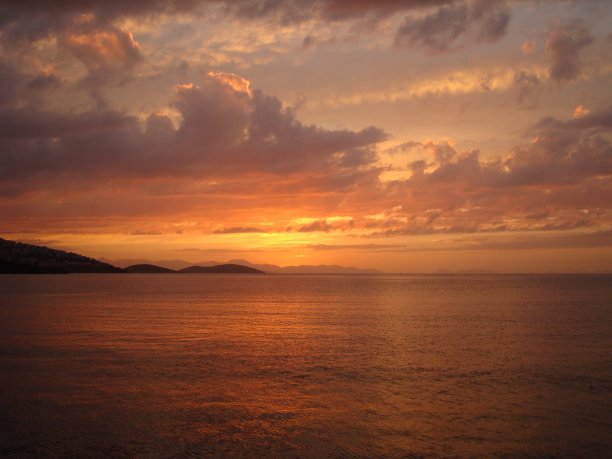 海上日落图片下载
