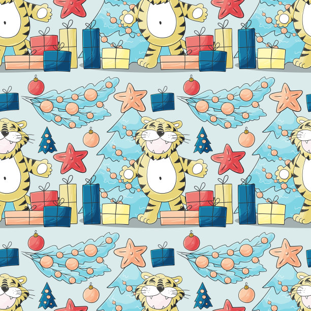 2022星座符号。手绘年画图片下载