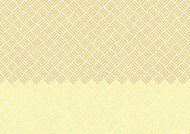 金色双色传统日本图案背景图片下载