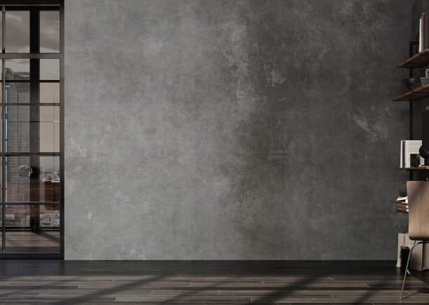 客厅内部阁楼，工业风格图片下载