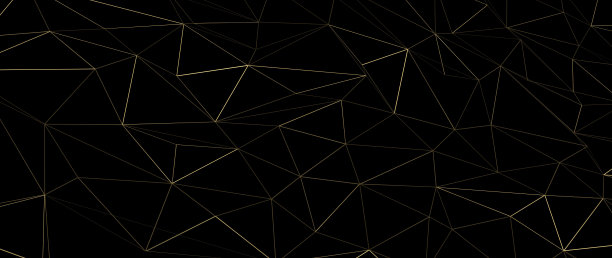 抽象黑色多边形背景- 3D插图图片下载