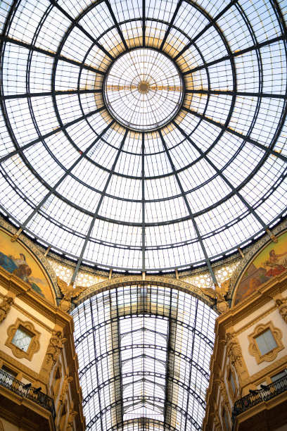 意大利米兰维托里奥·埃马努埃莱二世拱廊图片下载