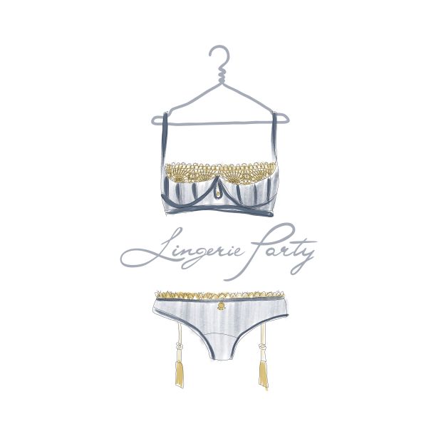 时尚的内衣。蕾丝内裤和胸罩在白色背景。美丽的丝绸，蕾丝女性内衣。图片下载