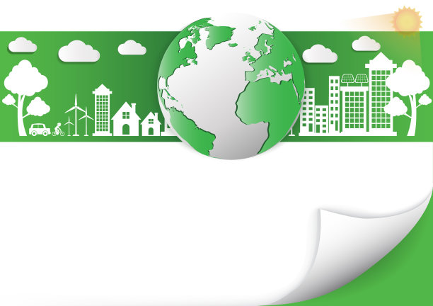 生态联系概念背景。矢量图说明图片下载